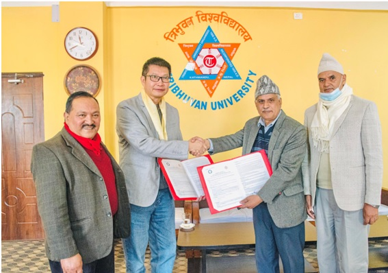 त्रिवि र चिनियाँ विश्वविद्यालय बिच सहकार्यको सम्झौता